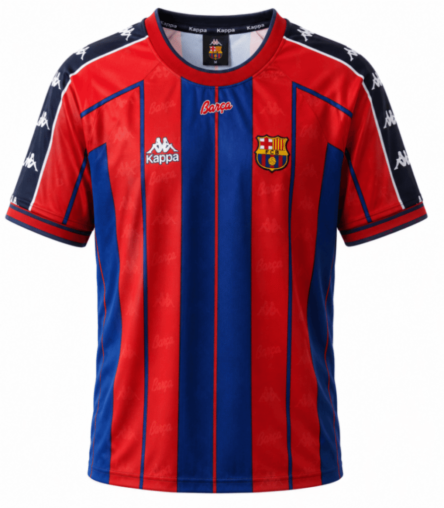 Camiseta retro BARCELONA 1995 casa versión fan Rivaldo #11
