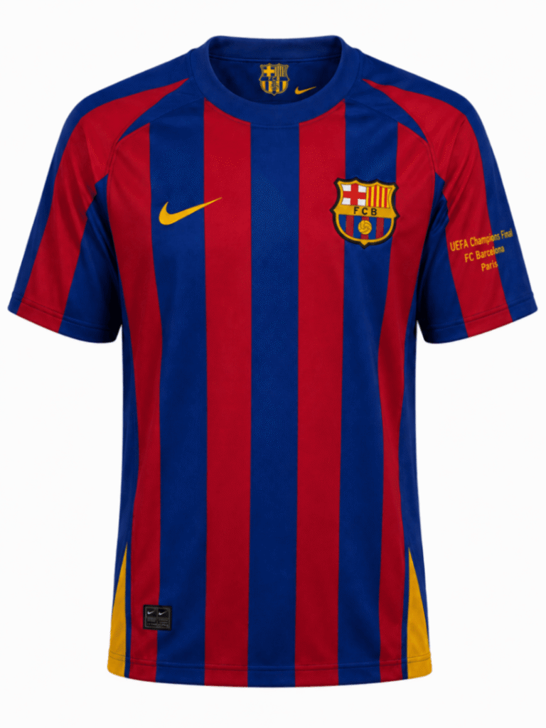Camiseta retro BARCELONA 2005 casa versión fan Ronaldinho #10