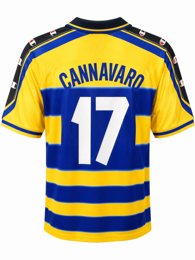 Camiseta retro PARMA AC 1999 casa Cannavaro #17