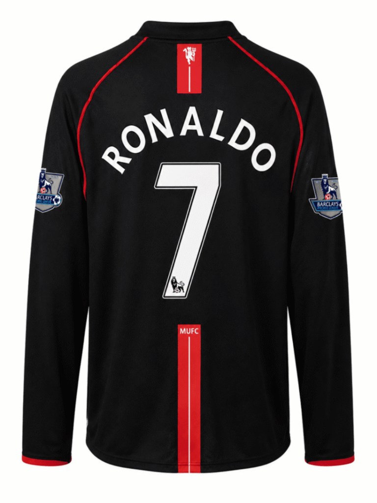 Camiseta retro MANCHESTER UNITED 2007 visita Ronaldo #7 – manga larga