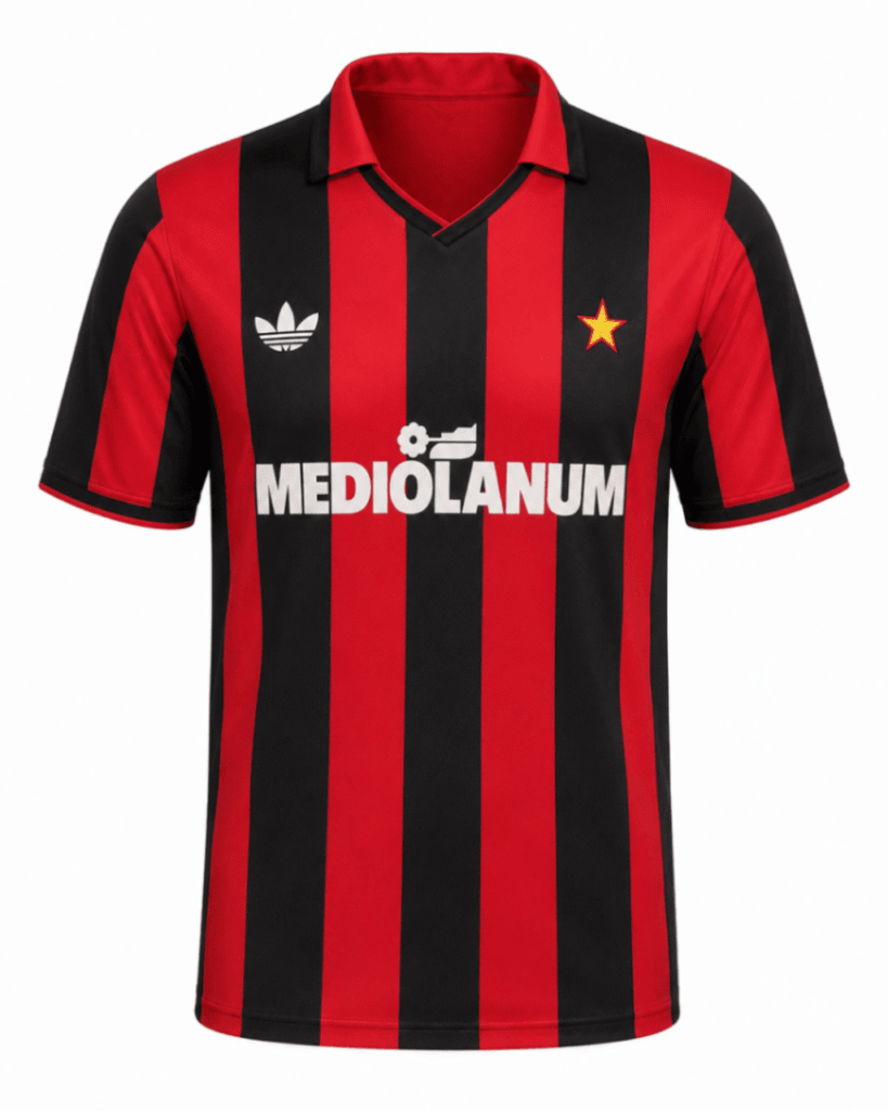 Camiseta retro AC MILAN 1990 casa Ancelotti #8