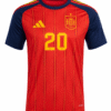 Camiseta ESPAÑA 2026 casa versión player Pedri #20