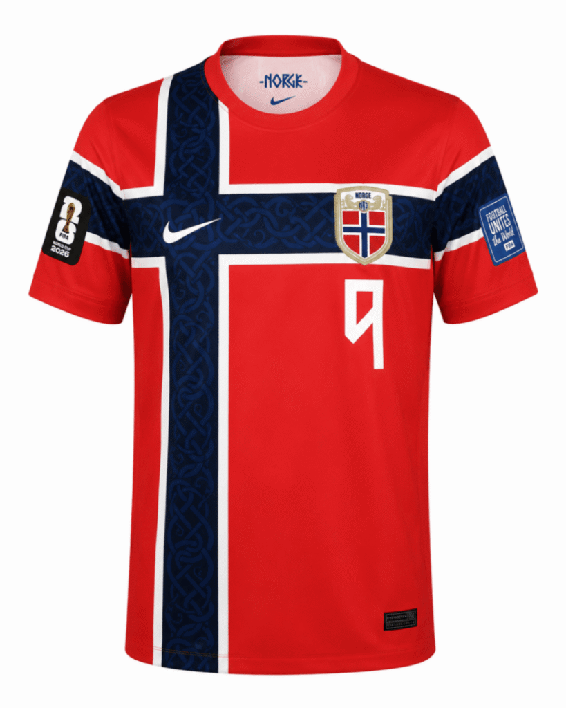 Camiseta NORUEGA 2026 casa versión player Braut Haaland #9