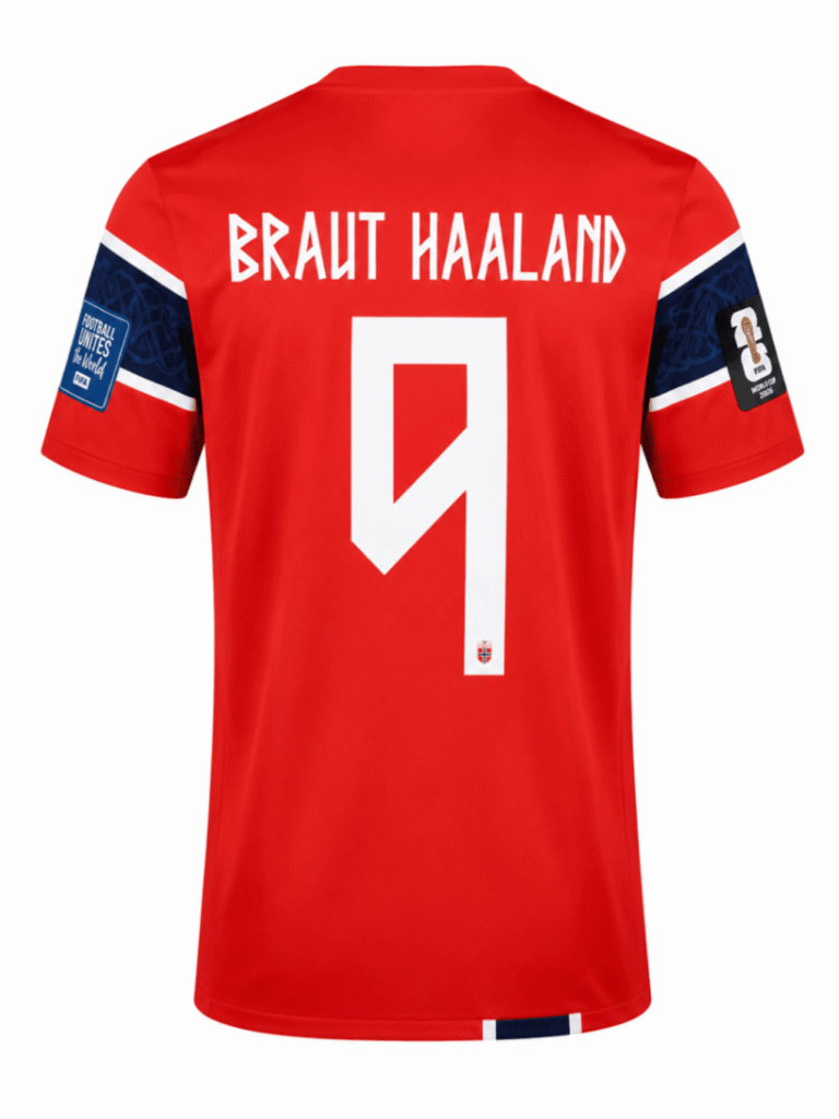 Camiseta NORUEGA 2026 casa versión player Braut Haaland #9