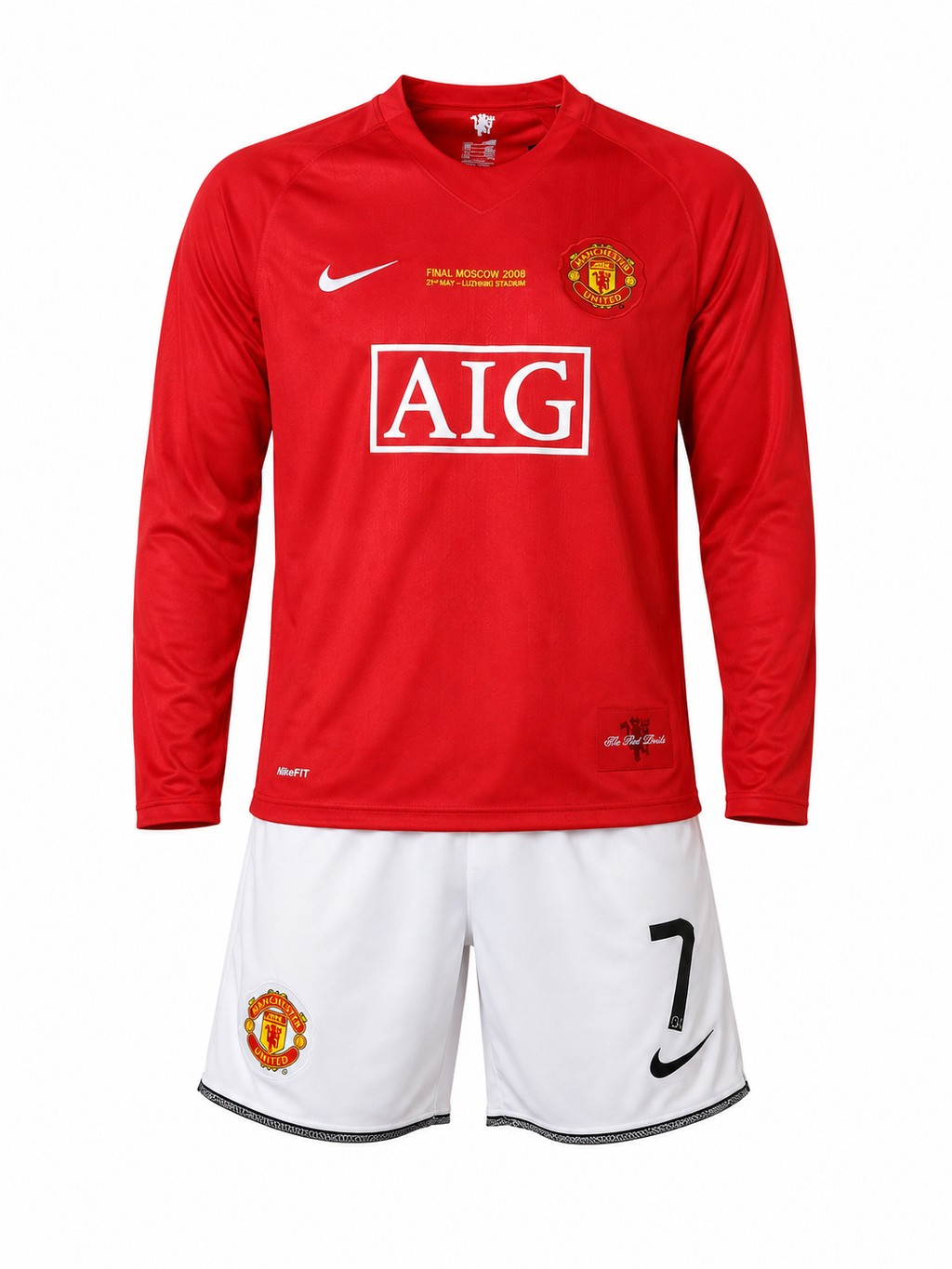 Camiseta niño MANCHESTER UNITED 2007 Ronaldo #7 - manga larga