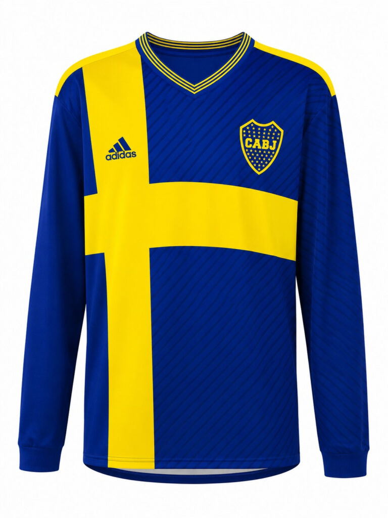 Camiseta BOCA JUNIORS 2024 alterna versión fan – manga larga