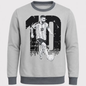 Sudadera niño MESSI #10 - sublimada, gris