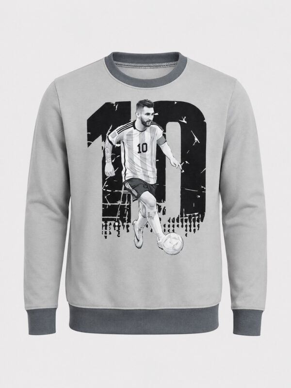 Sudadera niño MESSI #10 - sublimada, gris
