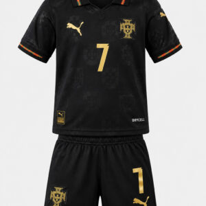 Camiseta niño PORTUGAL 2025 versión Pantera Negra Ronaldo #7