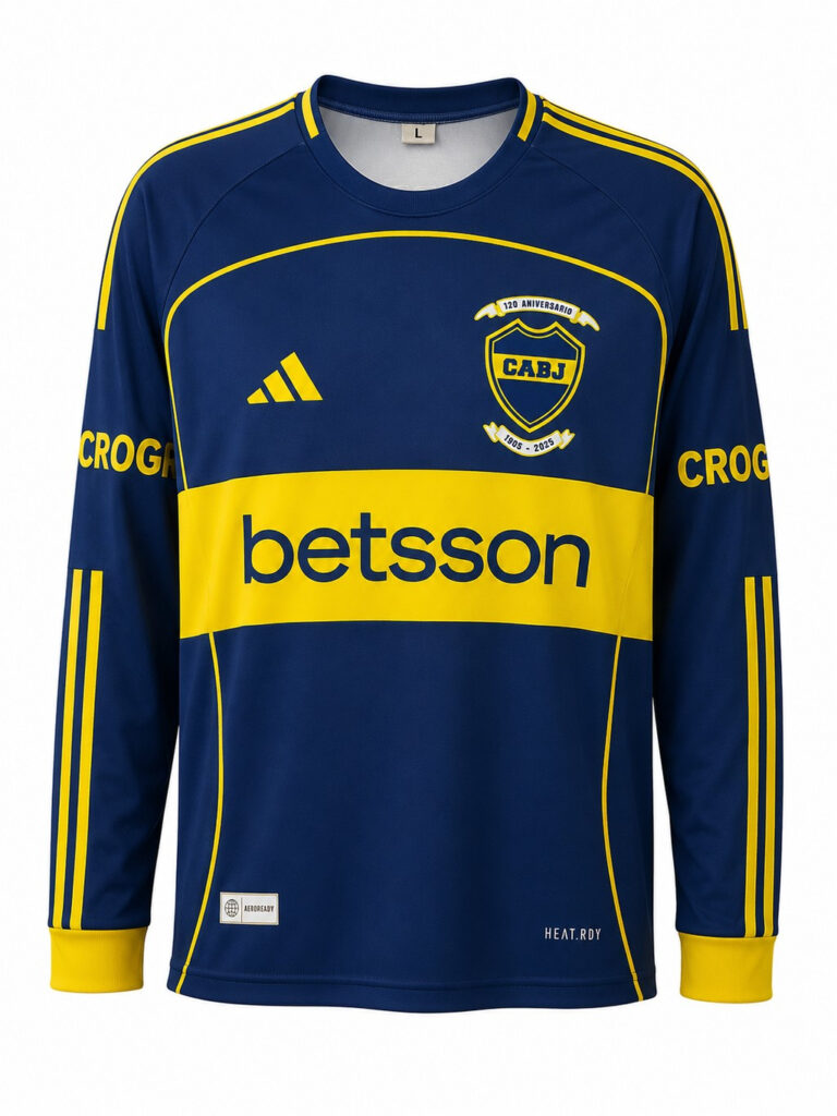 Camiseta BOCA JUNIORS 2025 casa Paredes #5 – manga larga