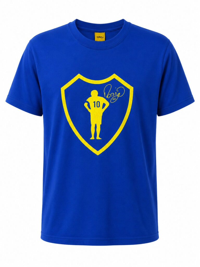 Tshirt BOCA JUNIORS, color azul – Figura Riquelme