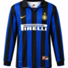 Camiseta retro INTER DE MILAN 1998 casa Ronaldo #9 - manga larga
