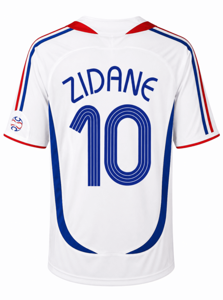 Camiseta retro FRANCIA 2006 visita versión fan Zidane #10