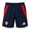 Pantaloneta COSTA RICA, azul marino oscuro con franjas rojas a los costados