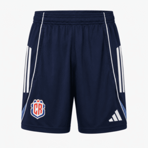 Pantaloneta COSTA RICA, azul marino oscuro con franjas blancas a los costados