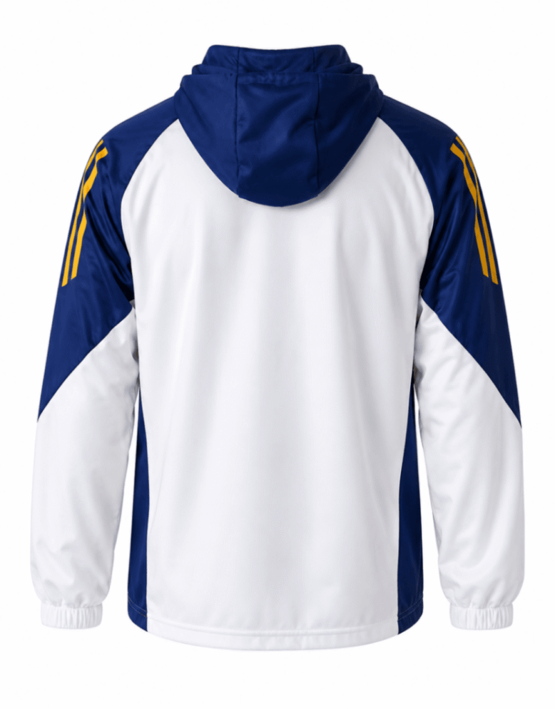 Jacket BOCA JUNIORS, gris con mangas azules