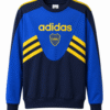 Sudadera BOCA JUNIORS, azul rey con mangas azul oscuro y amarillo
