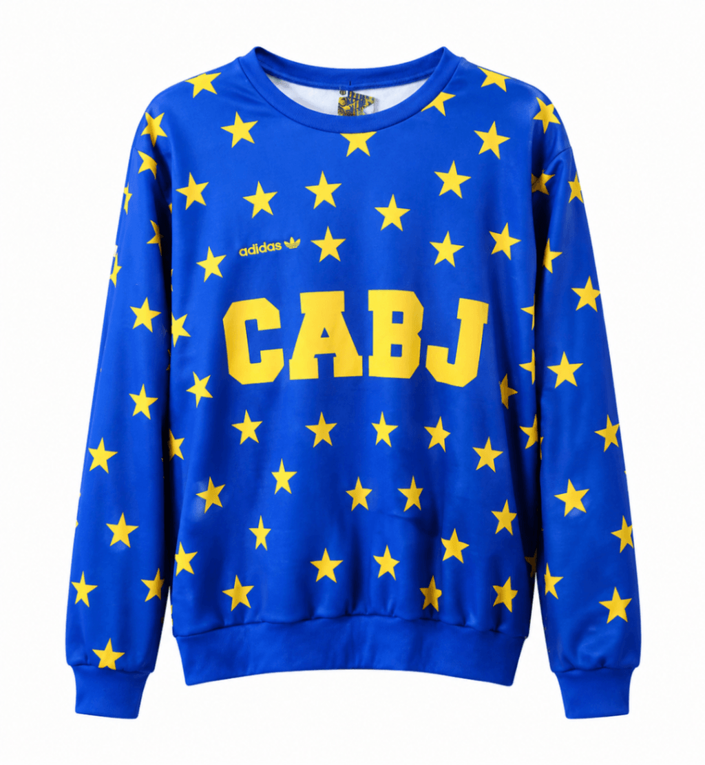 Sudadera BOCA JUNIORS, azul rey con estrellas