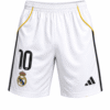 Pantaloneta REAL MADRID #10, blanco, negro y dorado