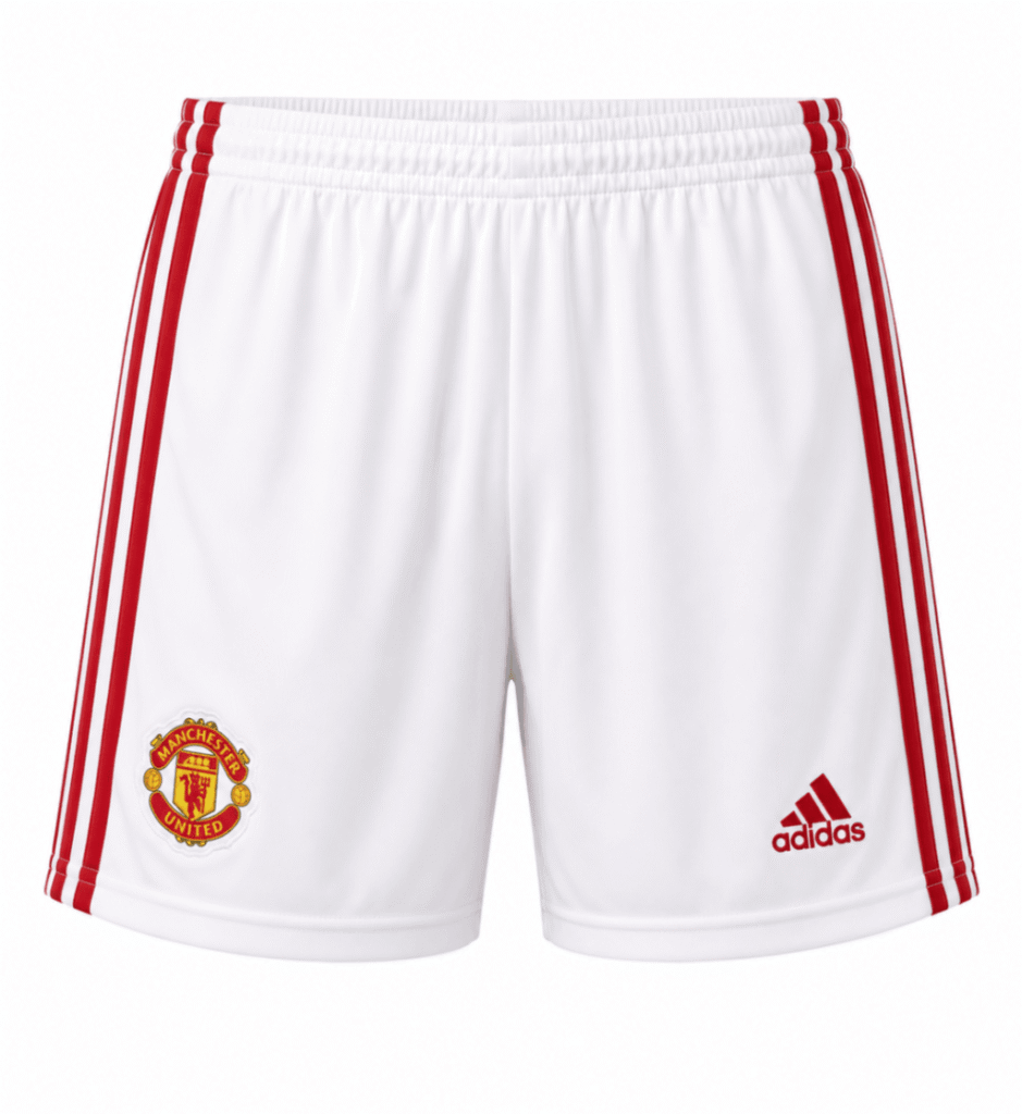 Pantaloneta MANCHESTER UNITED, blanco con rojo