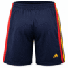 Pantaloneta ESPAÑA, azul marino oscuro con franjas amarillas y rojas