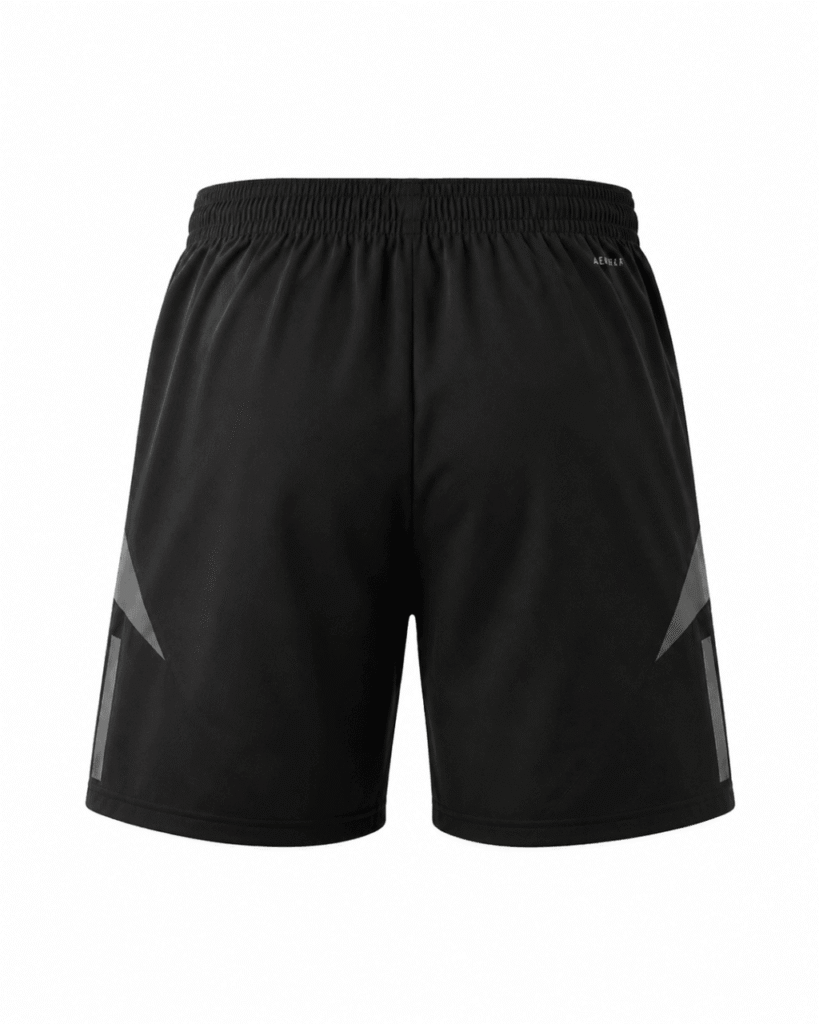 Pantaloneta COSTA RICA, impermeable, negro con gris a los costados