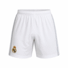 Pantaloneta REAL MADRID, blanca con líneas grises a los costados