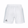 Pantaloneta REAL MADRID, blanca con líneas grises a los costados