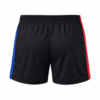 Pantaloneta BARCELONA #19, negro con azul y rojo al costado
