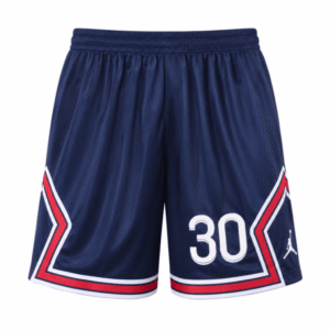 Pantaloneta PSG #30, azul, rojo y blanco
