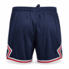 Pantaloneta PSG, azul oscuro con franjas blanco, azul y rojo