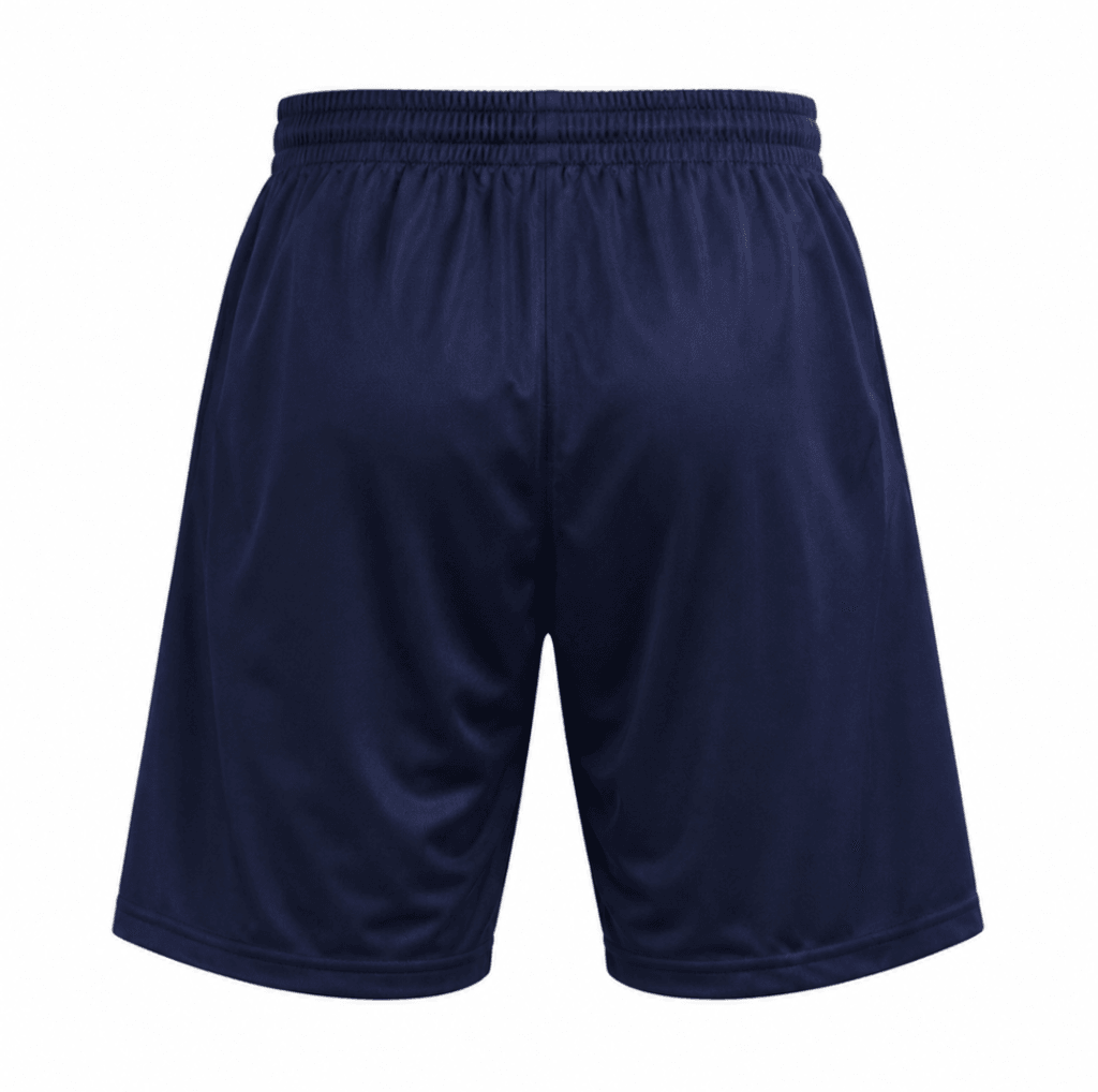 Pantaloneta BOCA JUNIORS, azul oscuro con adidas en amarillo