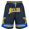 Pantaloneta BOCA JUNIORS, negra, azul rey y amarillo