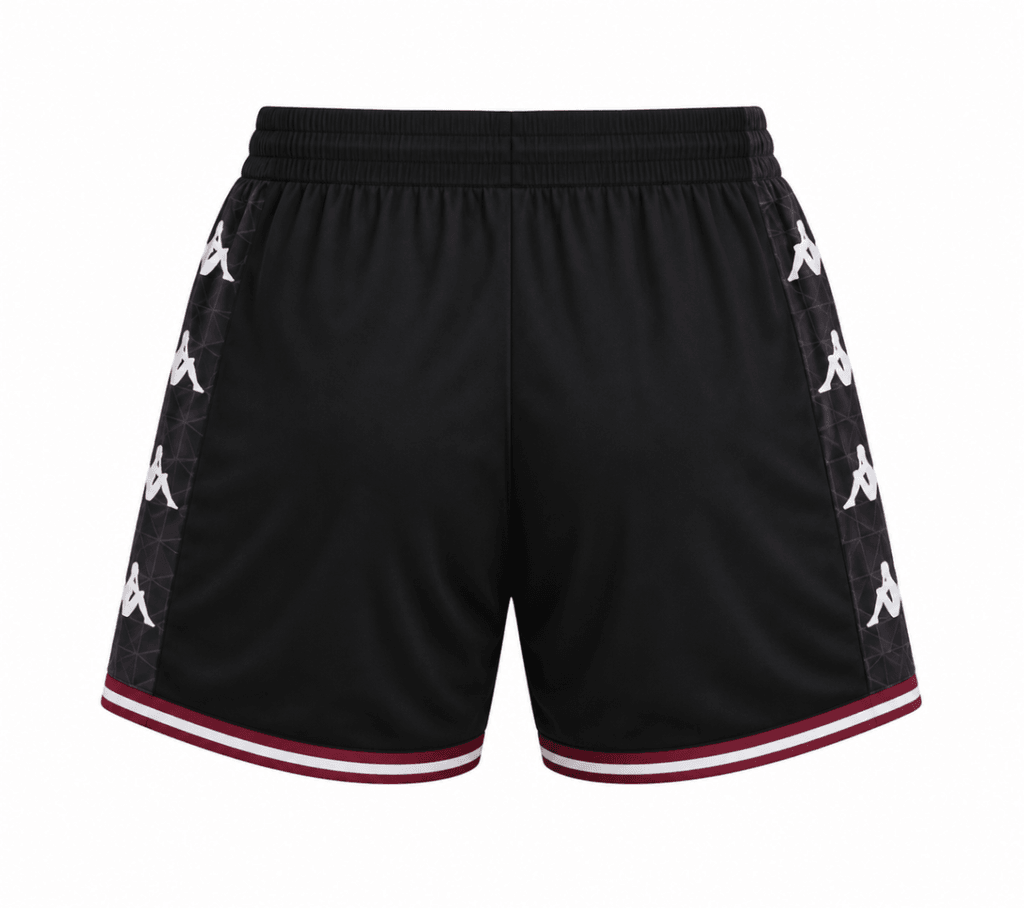 Pantaloneta DEPORTIVO SAPRISSA, negra con logos tornasol