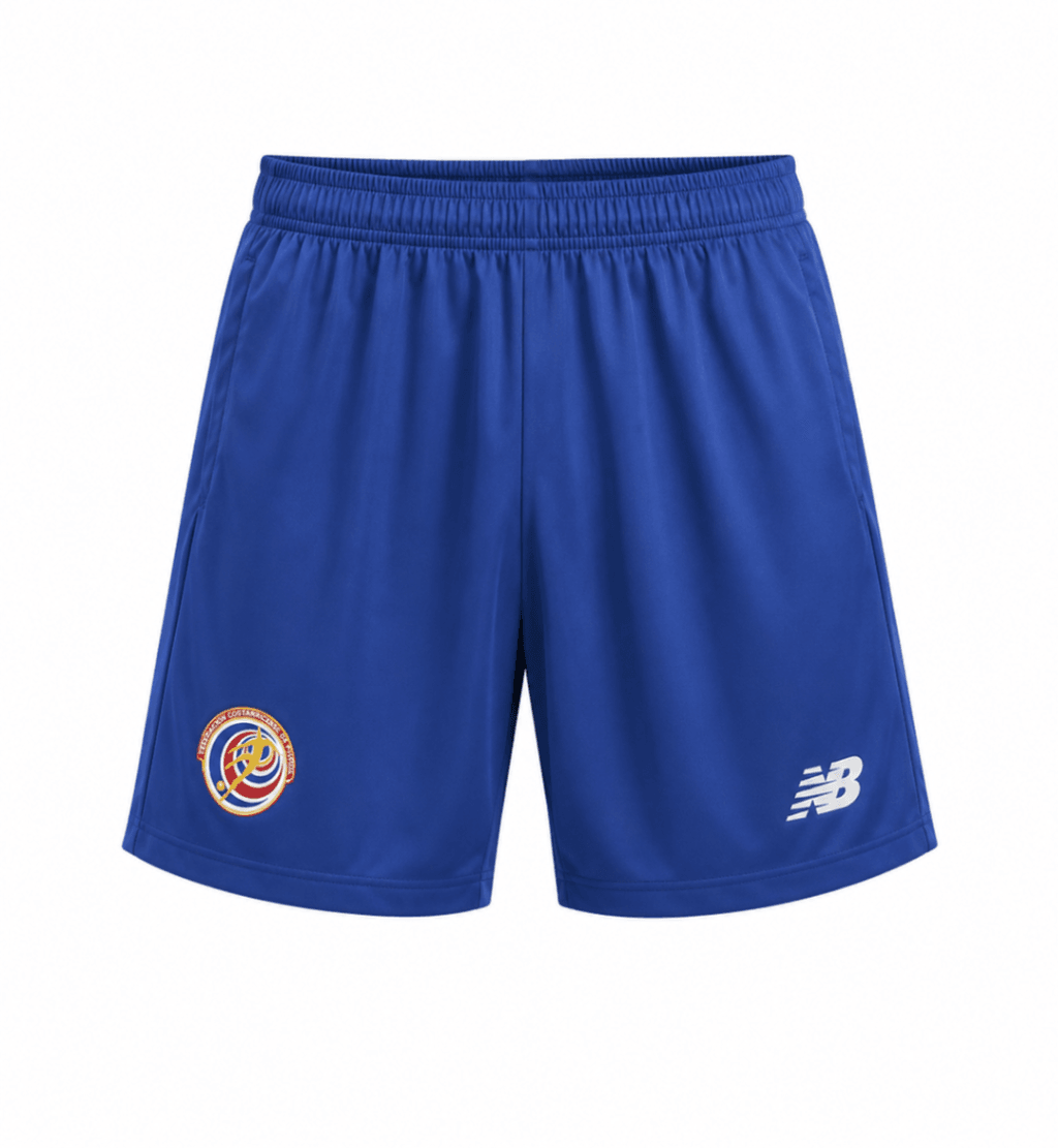 Pantaloneta COSTA RICA, azul rey, tipo impermeable