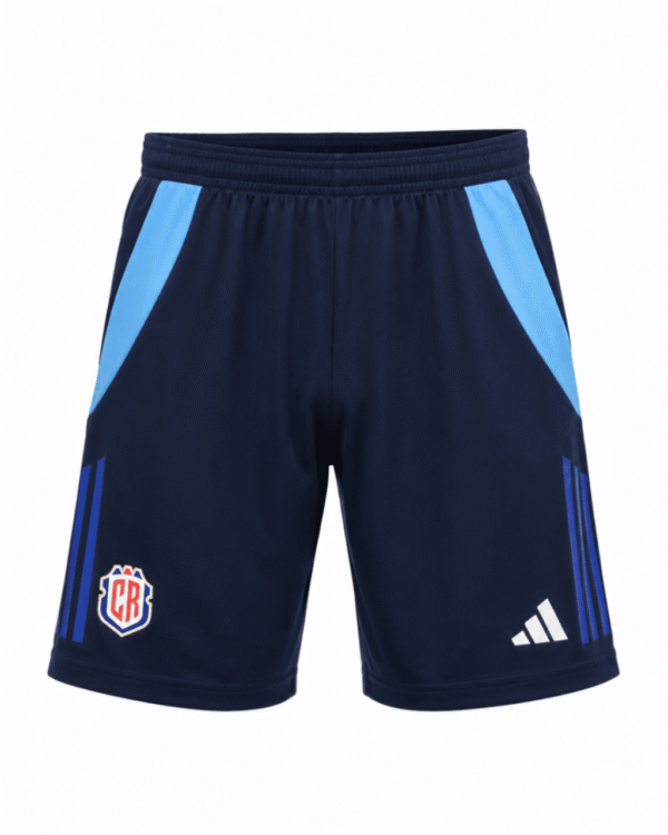 Pantaloneta original COSTA RICA, azul oscuro con franjas celestes