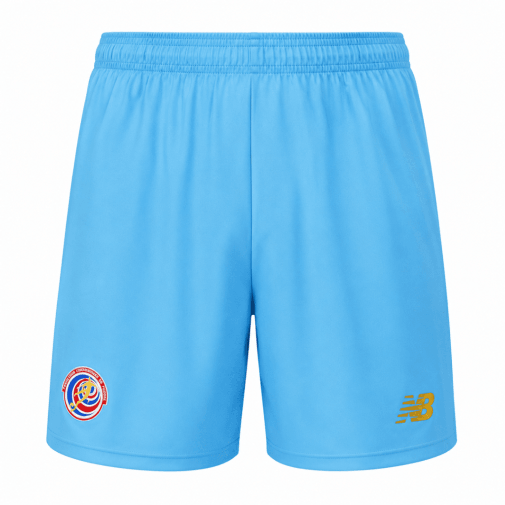 Pantaloneta COSTA RICA, turquesa con NB en dorado
