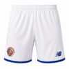 Pantaloneta COSTA RICA, blanca con borde azul y NB en azul