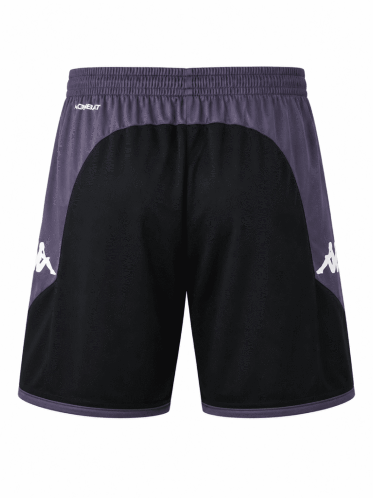 Pantaloneta SAPRISSA, negra con gris en costados y escudo blanco
