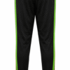 Buzo AJAX, negro con franjas verdes, amarillas y rojas al costado
