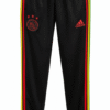 Buzo AJAX, negro con franjas verdes, amarillas y rojas al costado