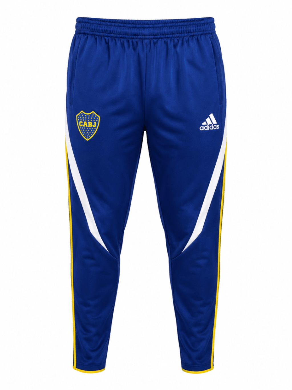 Buzo BOCA JUNIORS, azul rey y franjas diagonales blancas