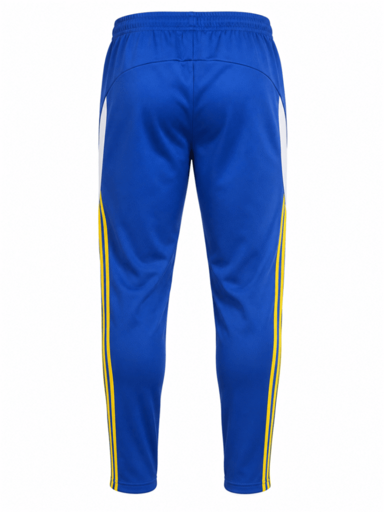 Buzo BOCA JUNIORS, azul rey y franjas diagonales blancas