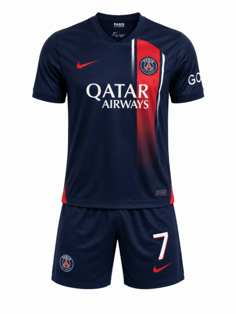 Uniforme niño PSG 2023 casa Mbappé #7