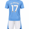 Uniforme niño MANCHESTER CITY 2023 casa De Bruyne #17
