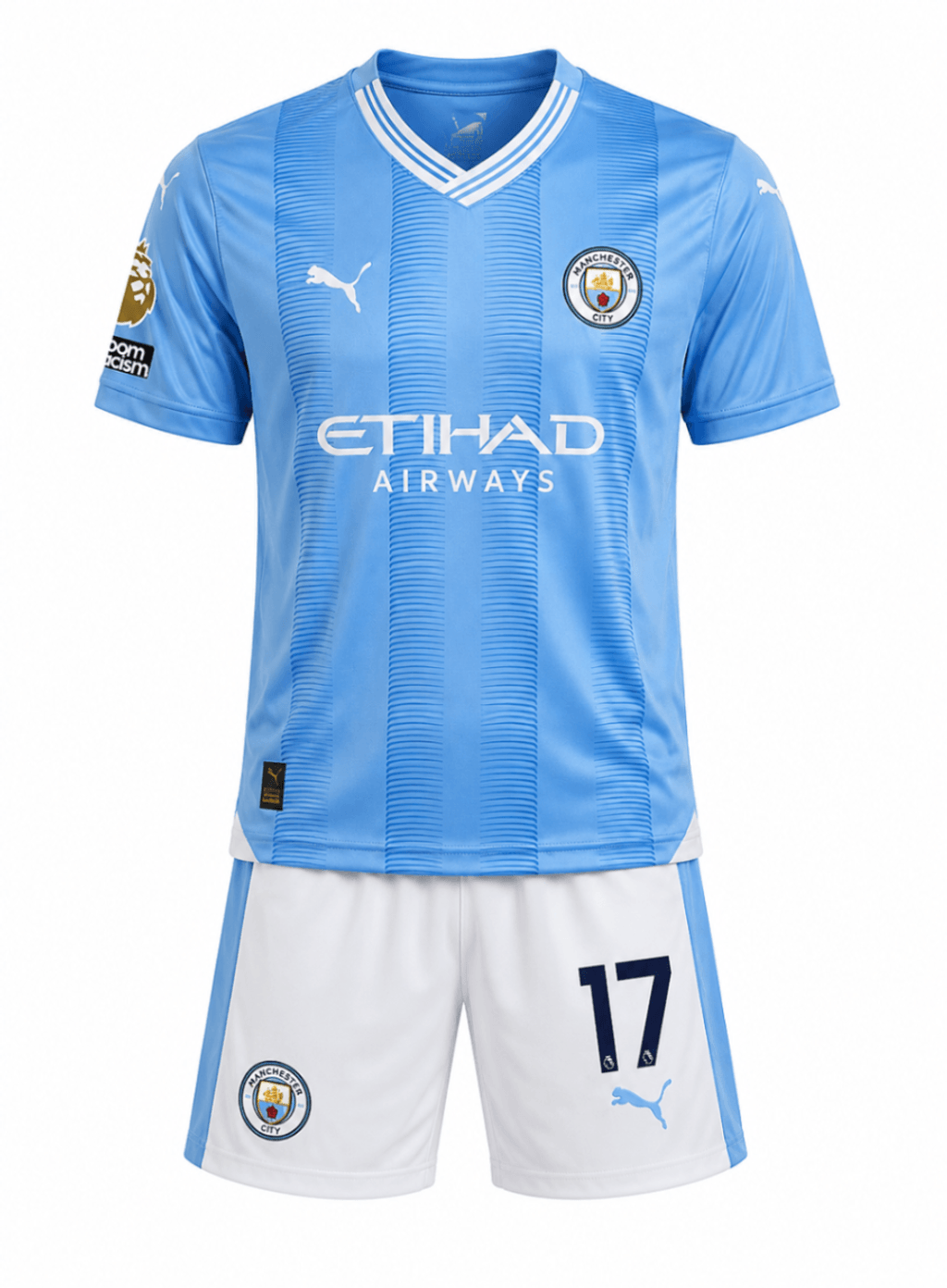 Uniforme niño MANCHESTER CITY 2023 casa De Bruyne #17