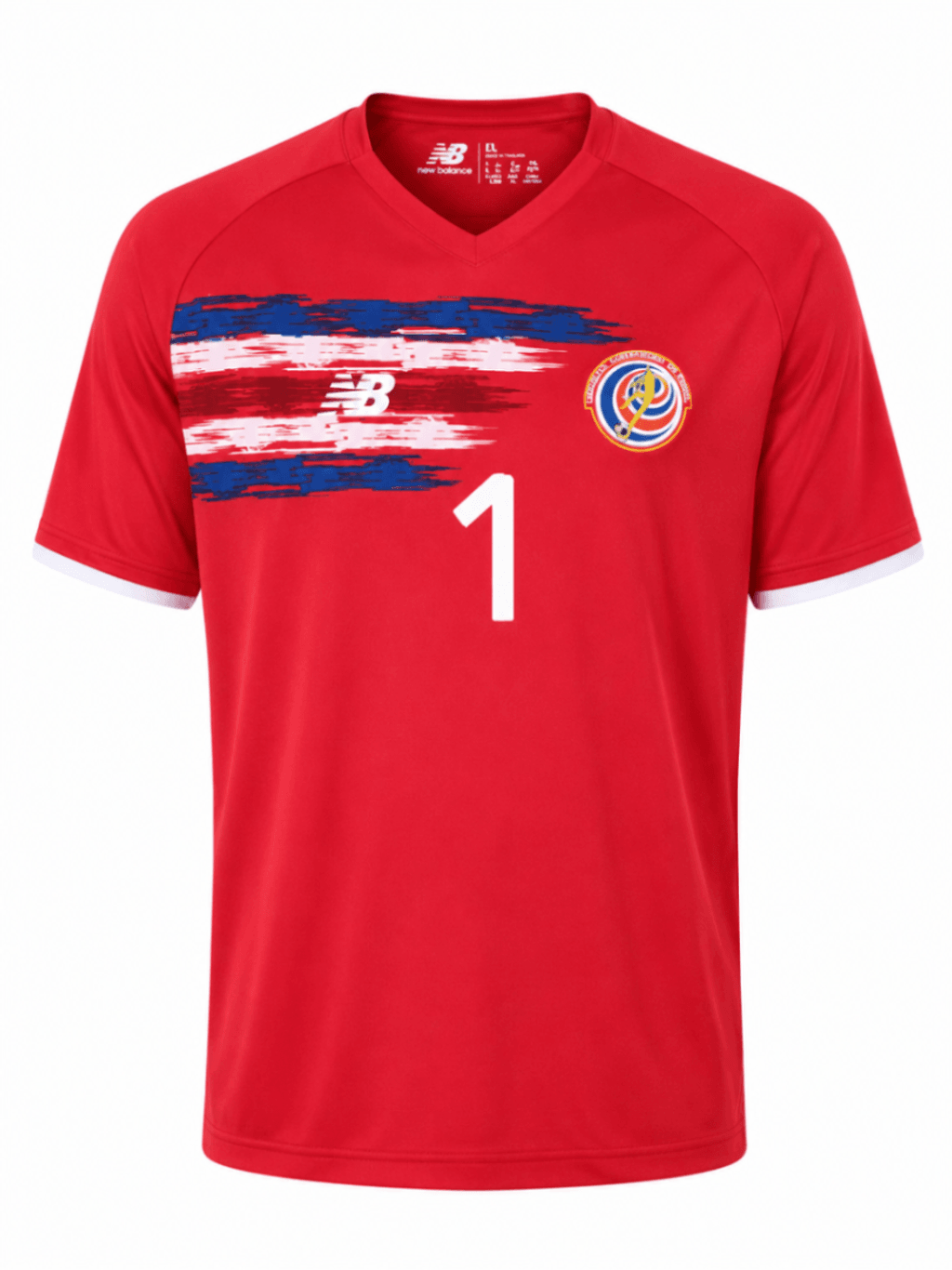 Camiseta original COSTA RICA 2021 casa versión fan K. Navas #1