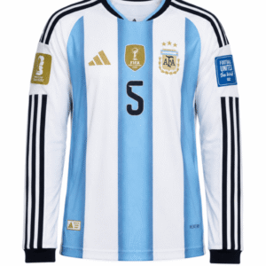 Camiseta ARGENTINA 2026 casa versión player Paredes #5 - manga larga