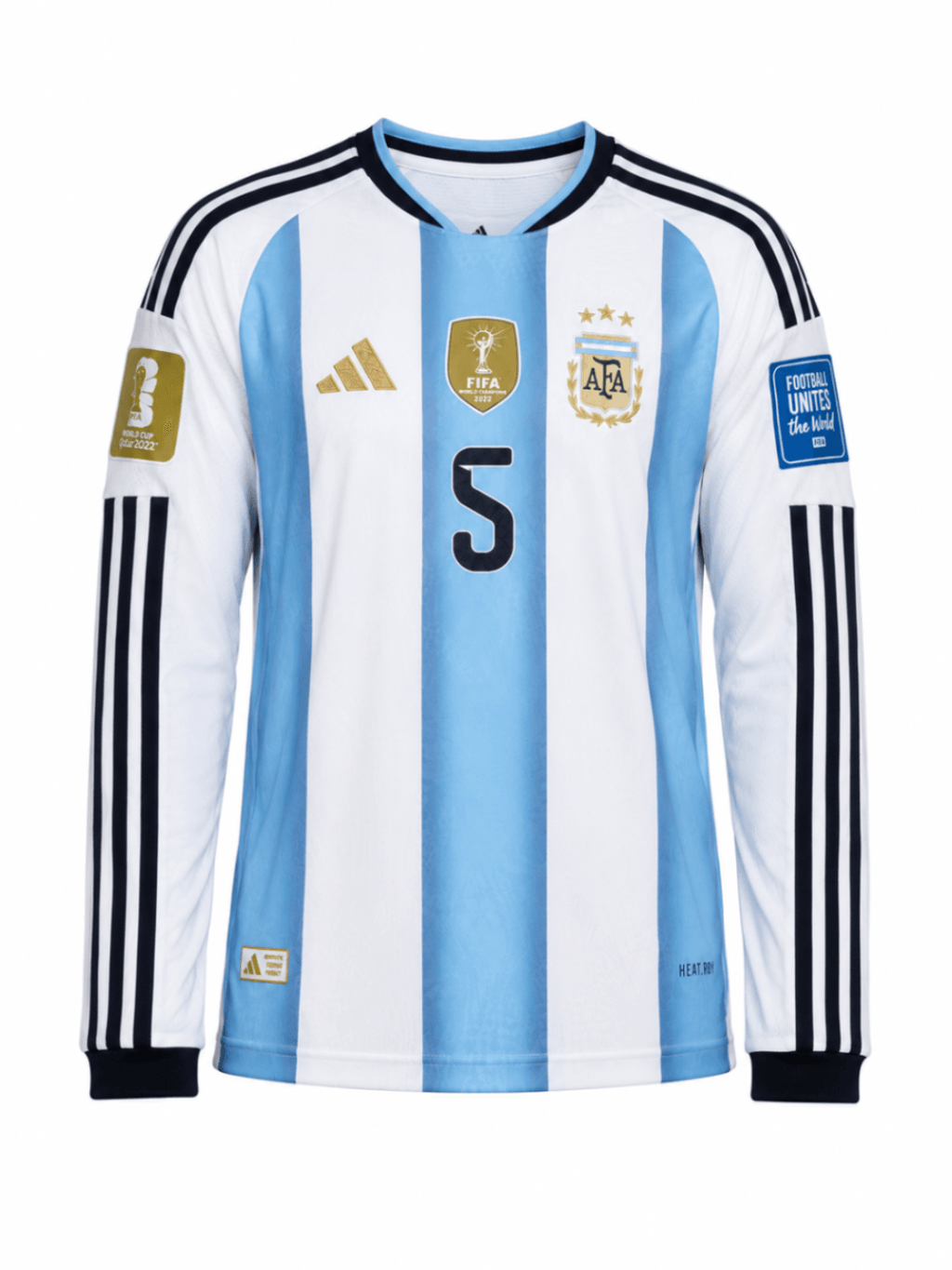 Camiseta ARGENTINA 2026 casa versión player Paredes #5 - manga larga