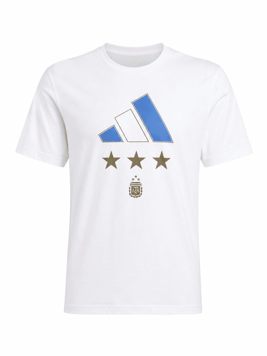 Tshirt original ARGENTINA, blanca con logo adidas albiceleste